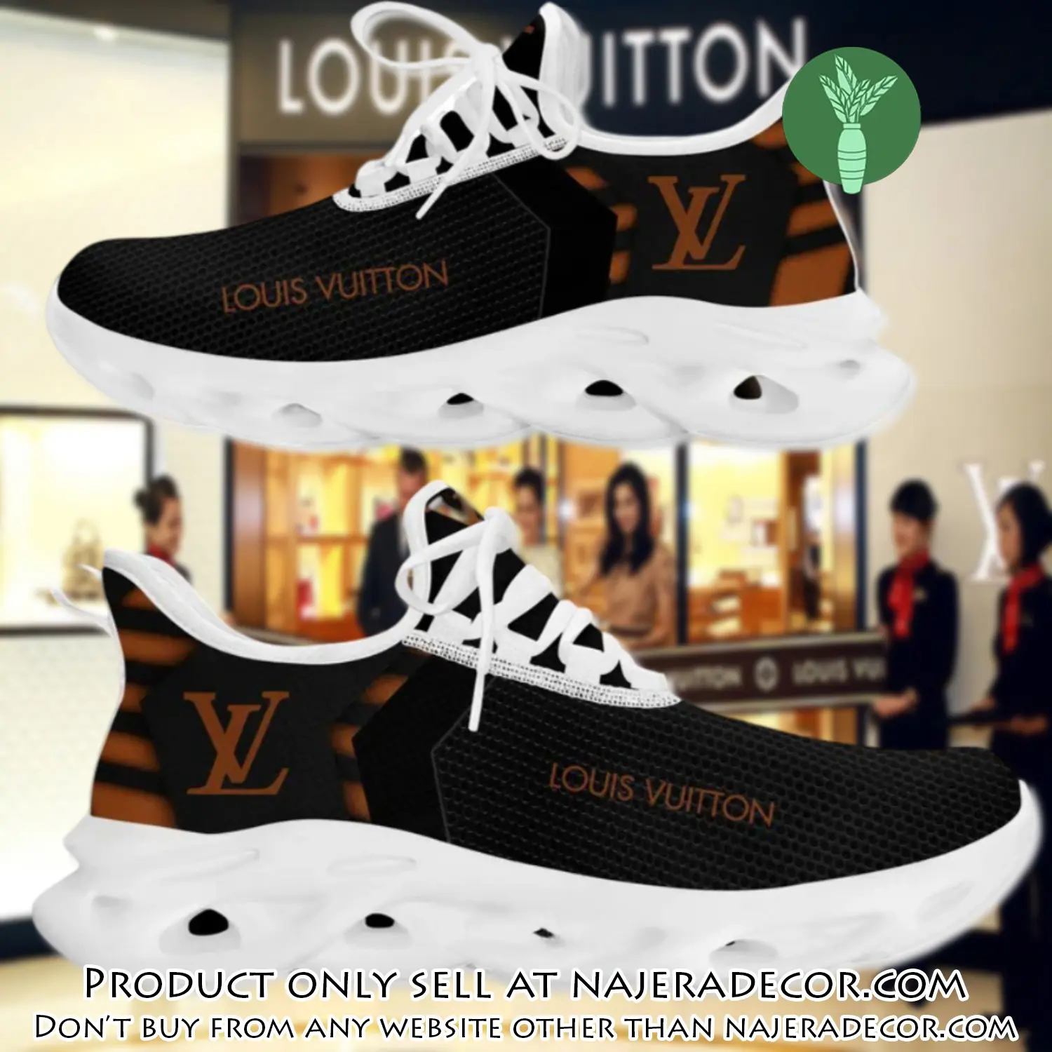Louis vuitton orange logo white max soul shoes luxury brand gifts for men women njr2654196